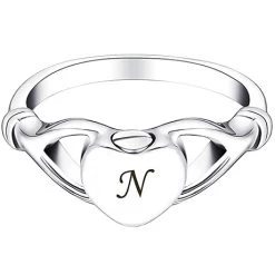 Personalized Heart In Hand Memorial Ring -Fashion Paradise HBF772 Pers c VDR