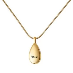 Personalized Teardrop Ash Pendant -Fashion Paradise HBF792 Gold a VDR