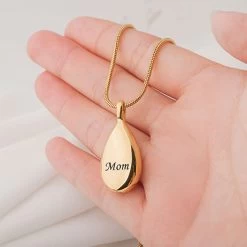 Personalized Teardrop Ash Pendant -Fashion Paradise HBF792 Scale VDR