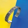 Pray For Ukraine Cuff Bracelet