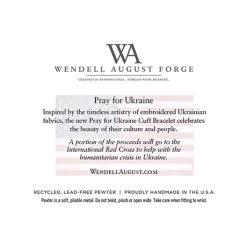 Pray For Ukraine Cuff Bracelet -Fashion Paradise HBF942 UkraineCard2