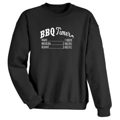 BBQ Timer T-Shirt Or Sweatshirt -Fashion Paradise HBG481S