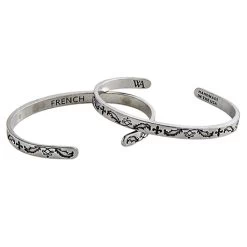 Pewter Heritage Cuff Bracelet -Fashion Paradise HBG782 French a