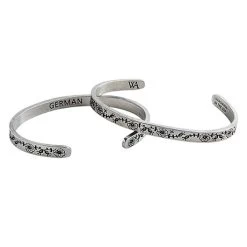 Pewter Heritage Cuff Bracelet -Fashion Paradise HBG782 German a