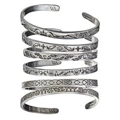Pewter Heritage Cuff Bracelet -Fashion Paradise HBG782 Group2 a