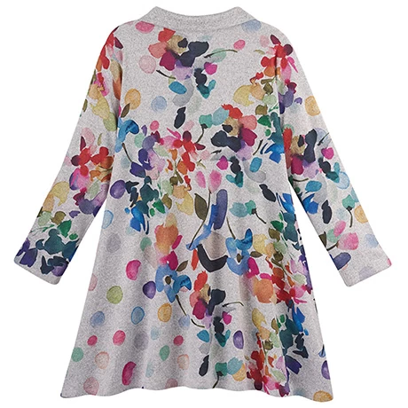 Watercolor Floral Zip Jacket 2 Watercolor Floral Zip Jacket - Image 2