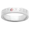 Personalized Sterling Silver Engraved Birthstone Ring