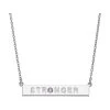 Personalized Sterling Silver Stronger Birthstone Necklace