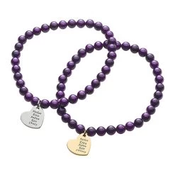 Personalized Pearl Stretch Bracelet