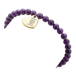 Personalized Pearl Stretch Bracelet -Fashion Paradise HBH312 Gold a