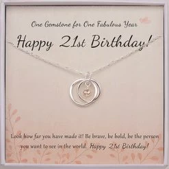 Happy 21st Birthday Necklace