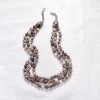 Botswana Agate Triple Strand Necklace