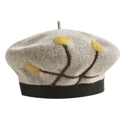 Wool Tulip Beret -Fashion Paradise HBJ092 Khaki OL
