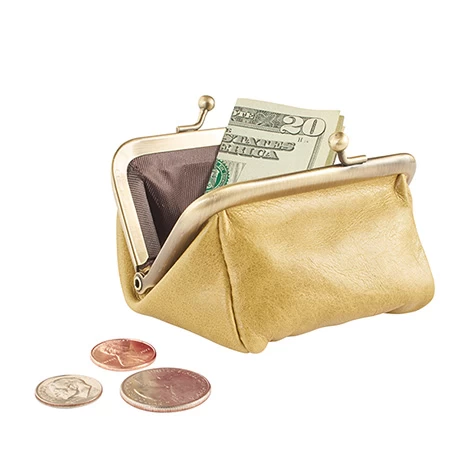 Leather Kiss Lock Coin Purse 8 Leather Kiss Lock Coin Purse - Image 8