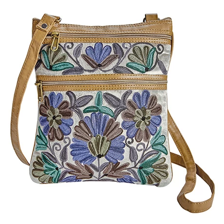 Crewel Embroidered Crossbody Bag 1 Crewel Embroidered Crossbody Bag