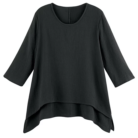 Emma Crinkle Gauze Tunic 2 Emma Crinkle Gauze Tunic - Image 2