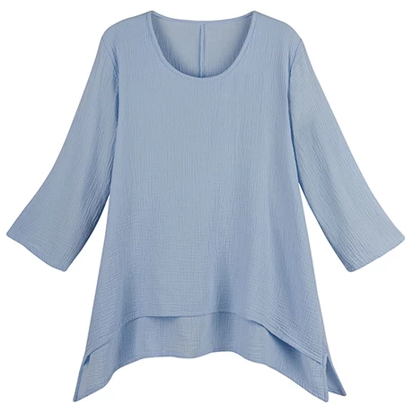 Emma Crinkle Gauze Tunic 1 Emma Crinkle Gauze Tunic