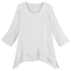 Emma Crinkle Gauze Tunic 7 Emma Crinkle Gauze Tunic -Fashion Paradise HBK202 WH