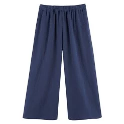 Crinkle Gauze Flood Pants -Fashion Paradise HBK212 NY