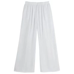 Crinkle Gauze Flood Pants -Fashion Paradise HBK212 WH