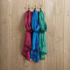 Jewel Tone Silk Scarves -Fashion Paradise HBK377 HANG