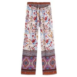 Bohemian Print Lounge Pants -Fashion Paradise HBL462 WH BACK