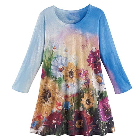 Watercolor Meadow Tunic 1 Watercolor Meadow Tunic