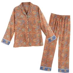 Zara Floral Print Cotton Pajamas