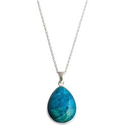 Chrysocolla Teardrop Necklace
