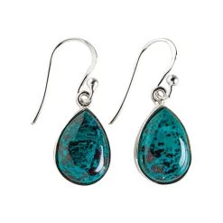 Chrysocolla Teardrop Earrings