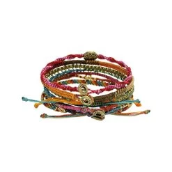Wakami Fair Trade Earth Bracelets -Fashion Paradise HBM102 VDR Back