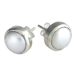 Single Pearl Earrings