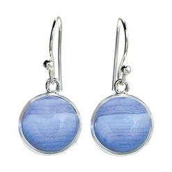 Blue Lace Agate Earrings