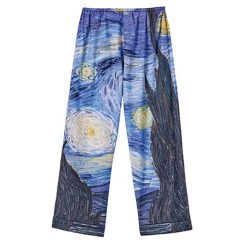 Van Gogh Fine Art Capri Pants -Fashion Paradise HBM657 ST back