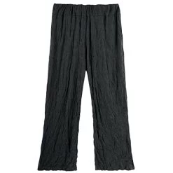 Crinkled Travel Flood Pants -Fashion Paradise HBM872 BK BACK