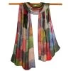 Watercolor Squares Silk Scarf