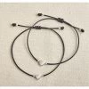 Sharing Hearts Bracelets - Set Of 2