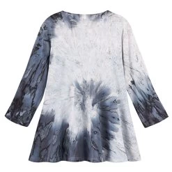 Charcoal Tie-Dyed Jacket And Tank Set -Fashion Paradise HBP162 JACKET BACK