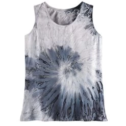 Charcoal Tie-Dyed Jacket And Tank Set -Fashion Paradise HBP162 TANK