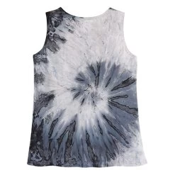 Charcoal Tie-Dyed Jacket And Tank Set -Fashion Paradise HBP162 TANK BACK