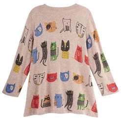 Kitty Cat V-Neck Sweater -Fashion Paradise HBP202 BACK