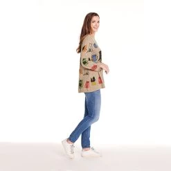 Kitty Cat V-Neck Sweater -Fashion Paradise HBP202 model pets 05