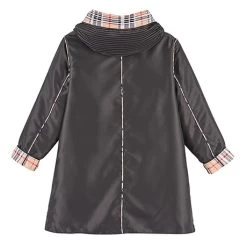 Reversible Tartan Car Coat -Fashion Paradise HBP782 TA REV BACK