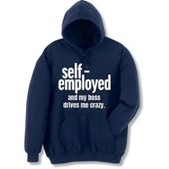 Self-Employed T-Shirt Or Sweatshirt -Fashion Paradise HBP821 hoodie