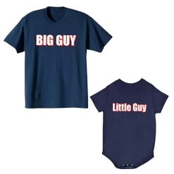 Big Guy, Little Guy T-Shirt, Sweatshirt, Toddler Tee Or Snapsuit