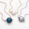 Preciosa Pearl Birthstone Necklace