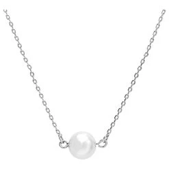 Preciosa Pearl Birthstone Necklace -Fashion Paradise HBQ002 VDR Sterling Silver