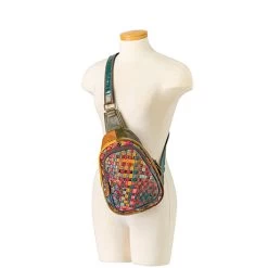 Multicolor Woven Crossbody Pack -Fashion Paradise HBQ782
