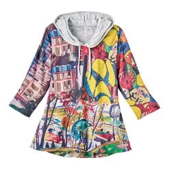 City Scene Hooded Tunic