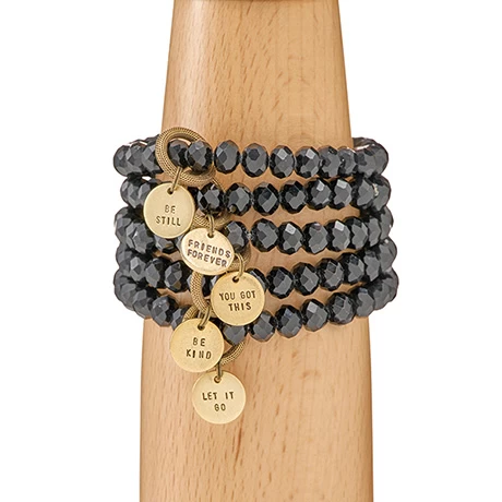 Mantra Beaded Charm Bracelet 2 Mantra Beaded Charm Bracelet - Image 2